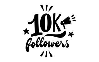 10K Followers Free Sticker PNG