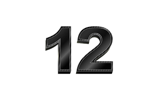 Number Twelve PNG
