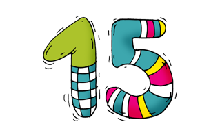 Number Fifteen PNG