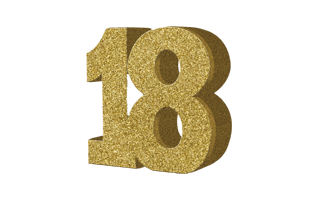 Number Eighteen PNG