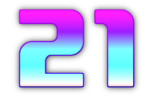 Number Twenty One PNG