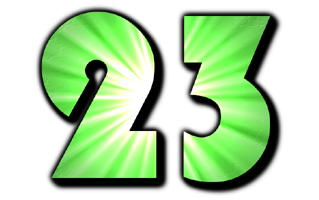 Number Twenty Three PNG