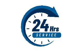 24 Hours Support Free Sticker