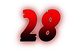Number Twenty Eight PNG