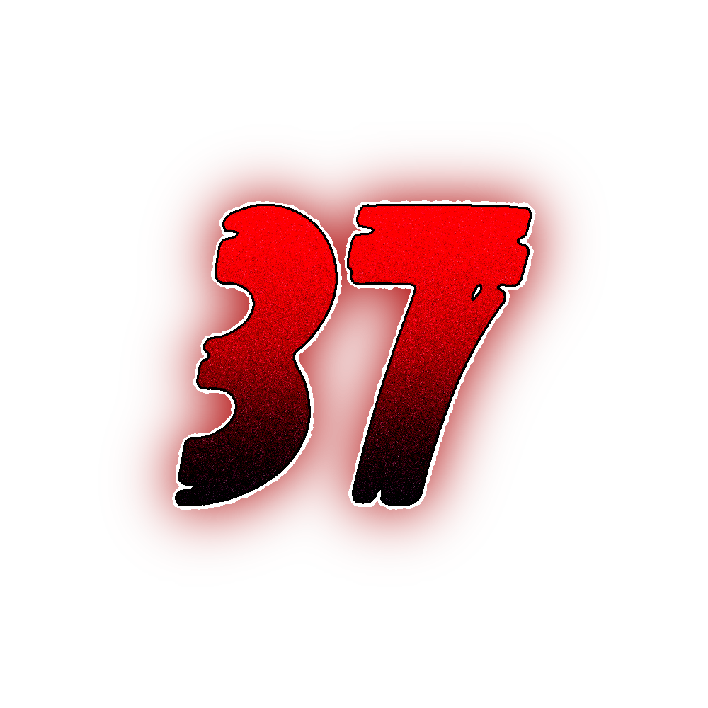 Number Thirty Seven Transparent Clipart