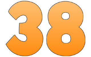 Number Thirty Eight PNG