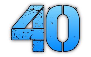 Number Forty PNG