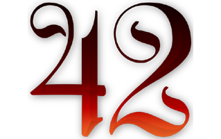 Number Forty Two PNG