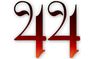 Number Forty Four PNG