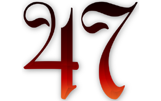Number Forty Seven PNG