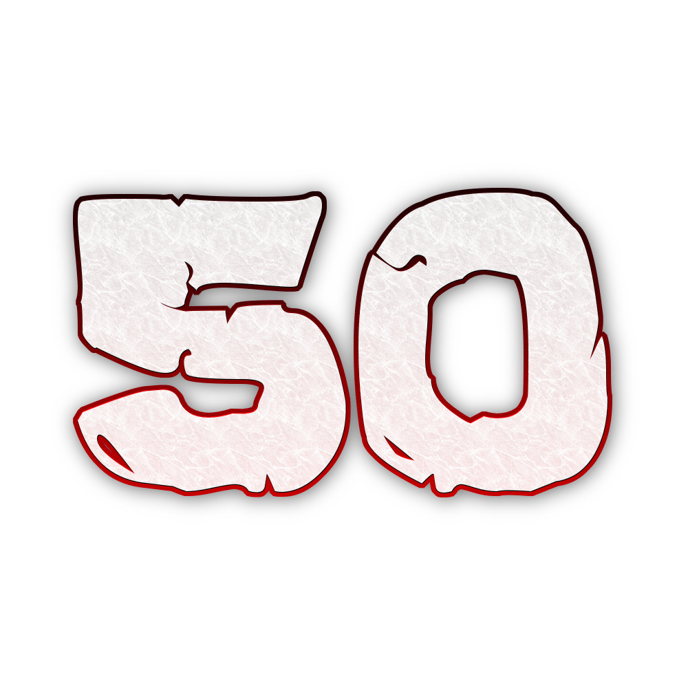Number Fifty Transparent Image