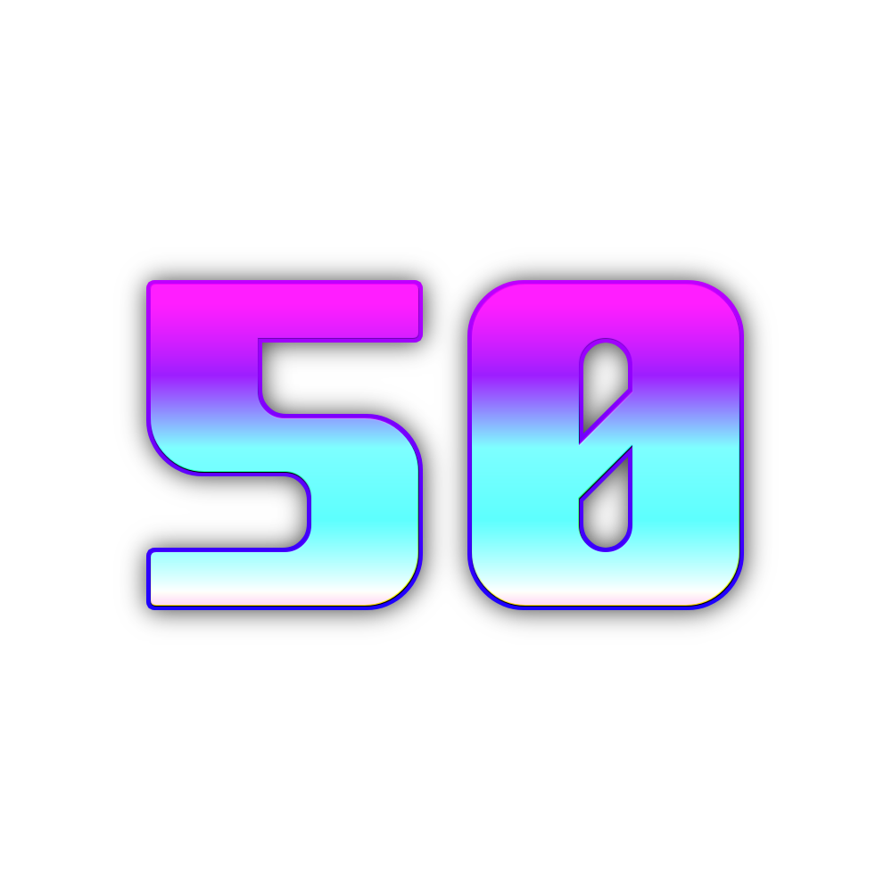 Number Fifty Transparent Picture
