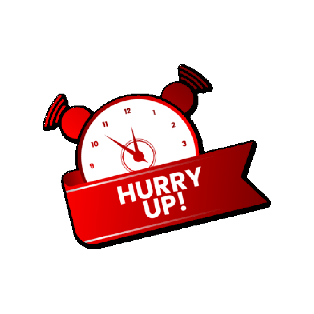 Hurry sticker Transparent Gallery