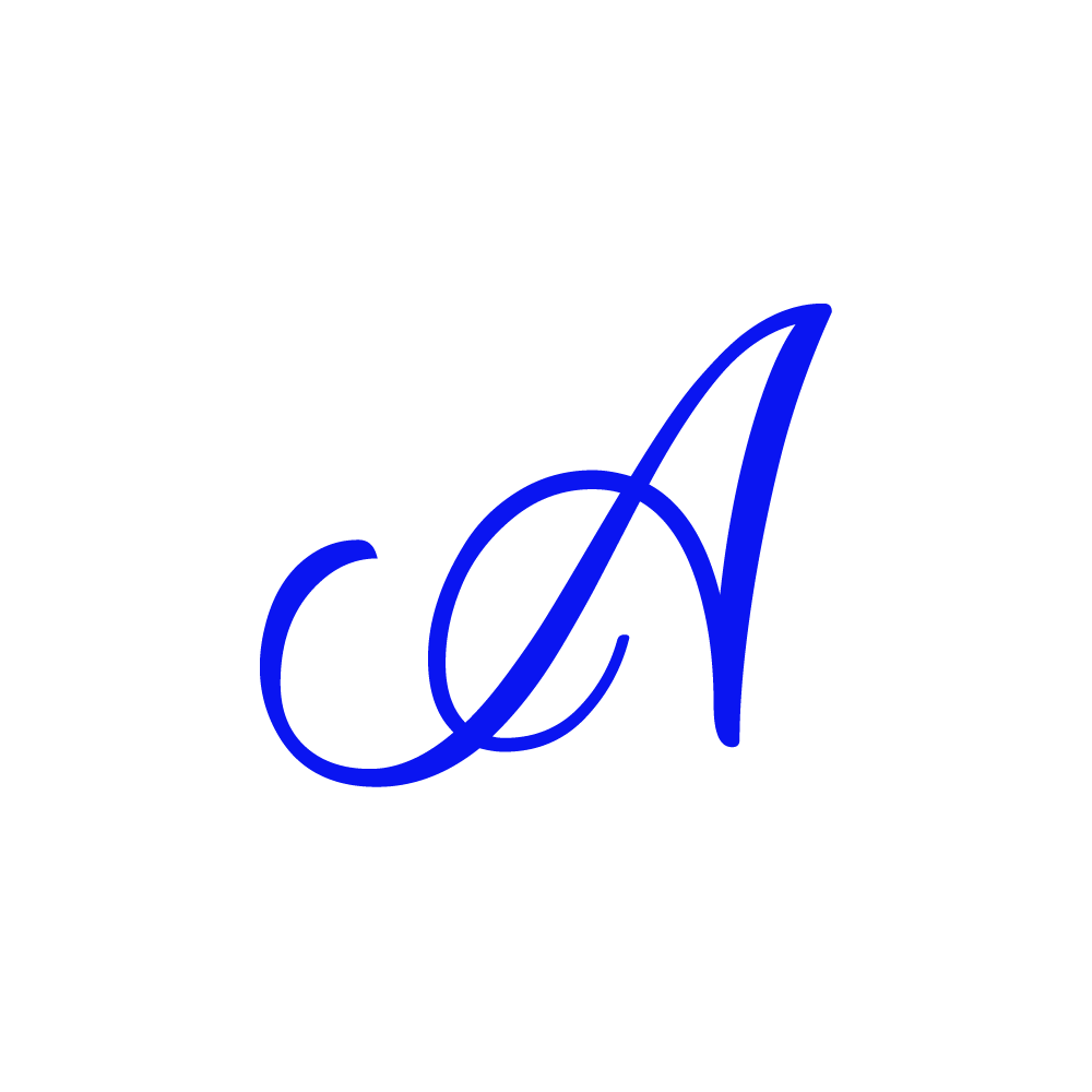 A Alphabet Blue Transparent Image