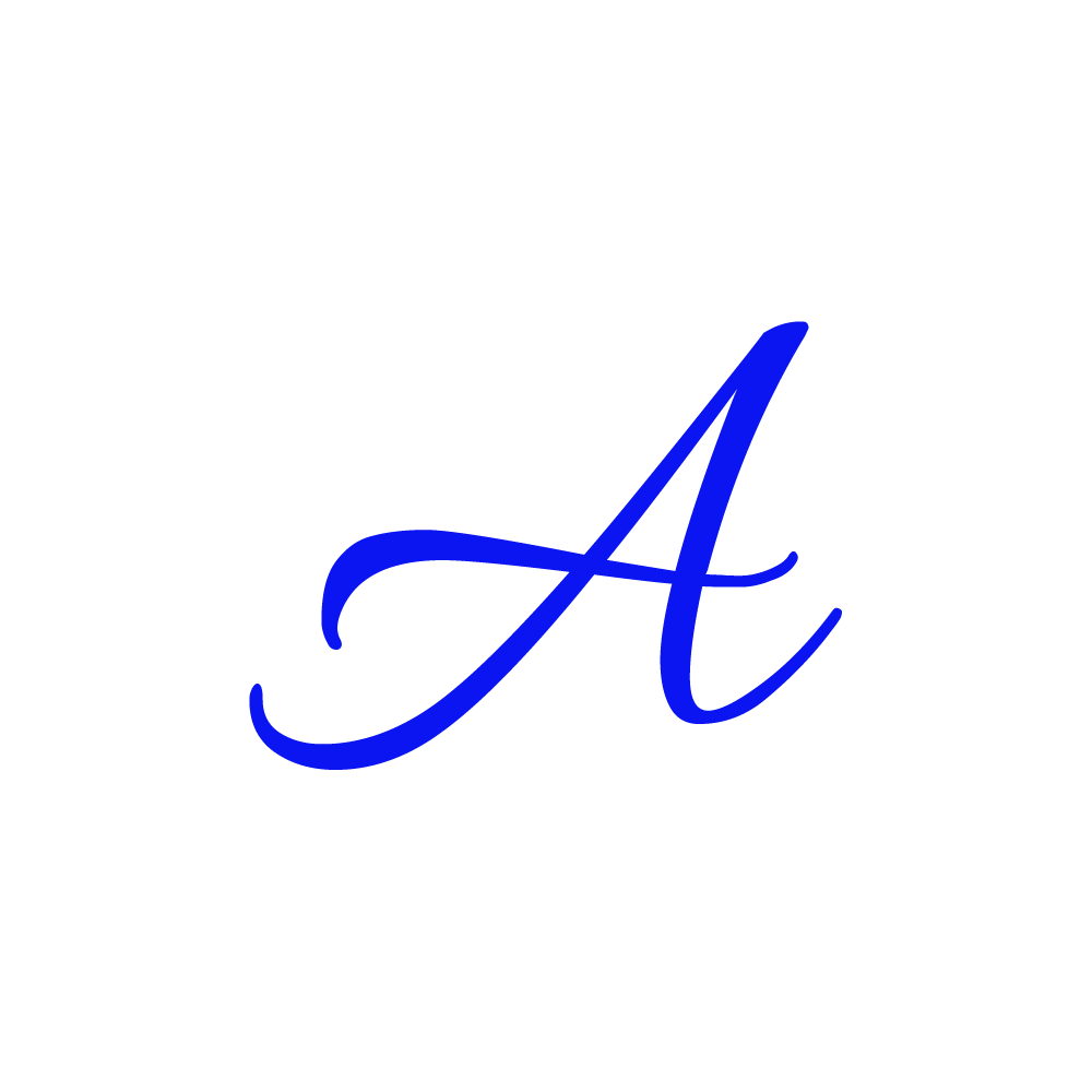 A Alphabet Blue Transparent Picture