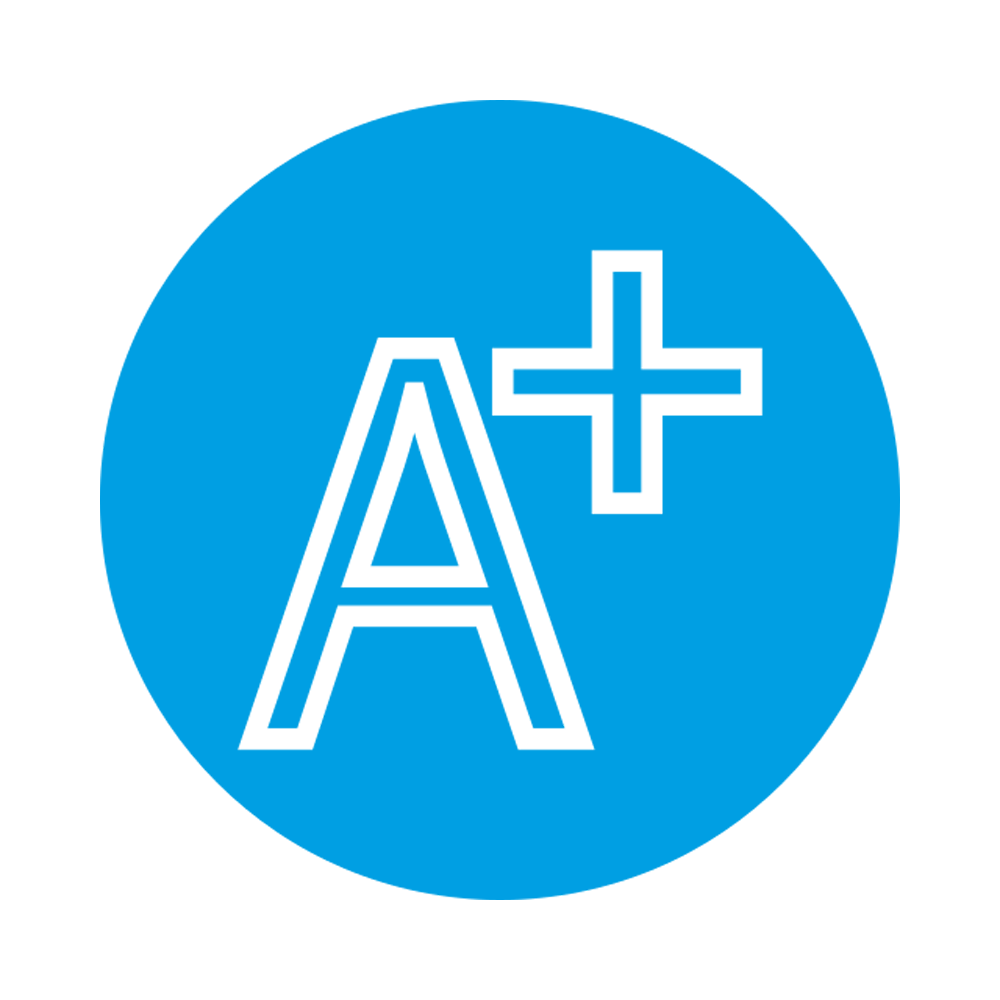 A Plus Sticker Transparent Gallery