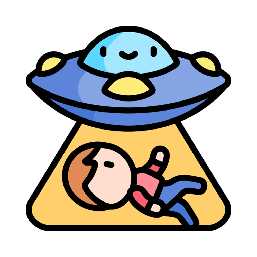 Abduction Free Sticker Transparent Clipart