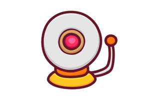 Alarm Bell Sticker PNG