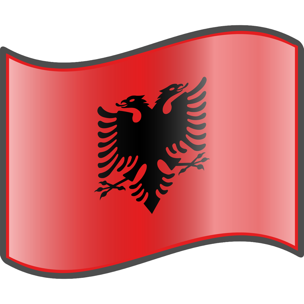 Albania Flag Transparent Image