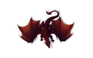 Ancient Red Dragon PNG