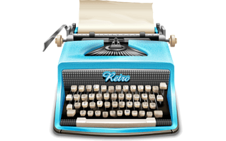 Antique Typewriter PNG