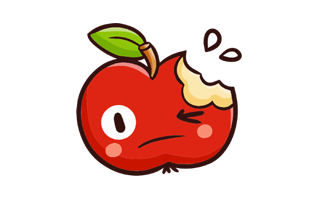Apple Bite Free Sticker PNG