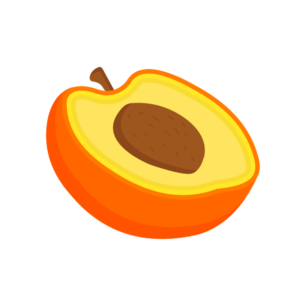 Apricot Free Sticker Transparent Gallery