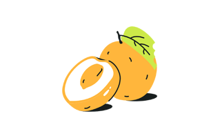 Apricot Free Sticker PNG