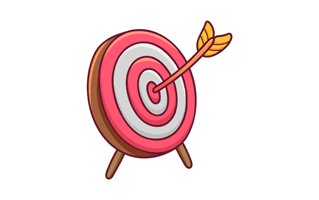 Archery Board Free Sticker PNG