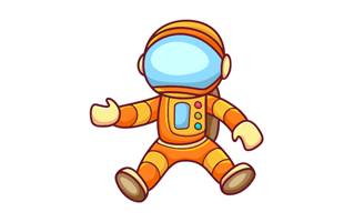 Astronaut Free Sticker PNG