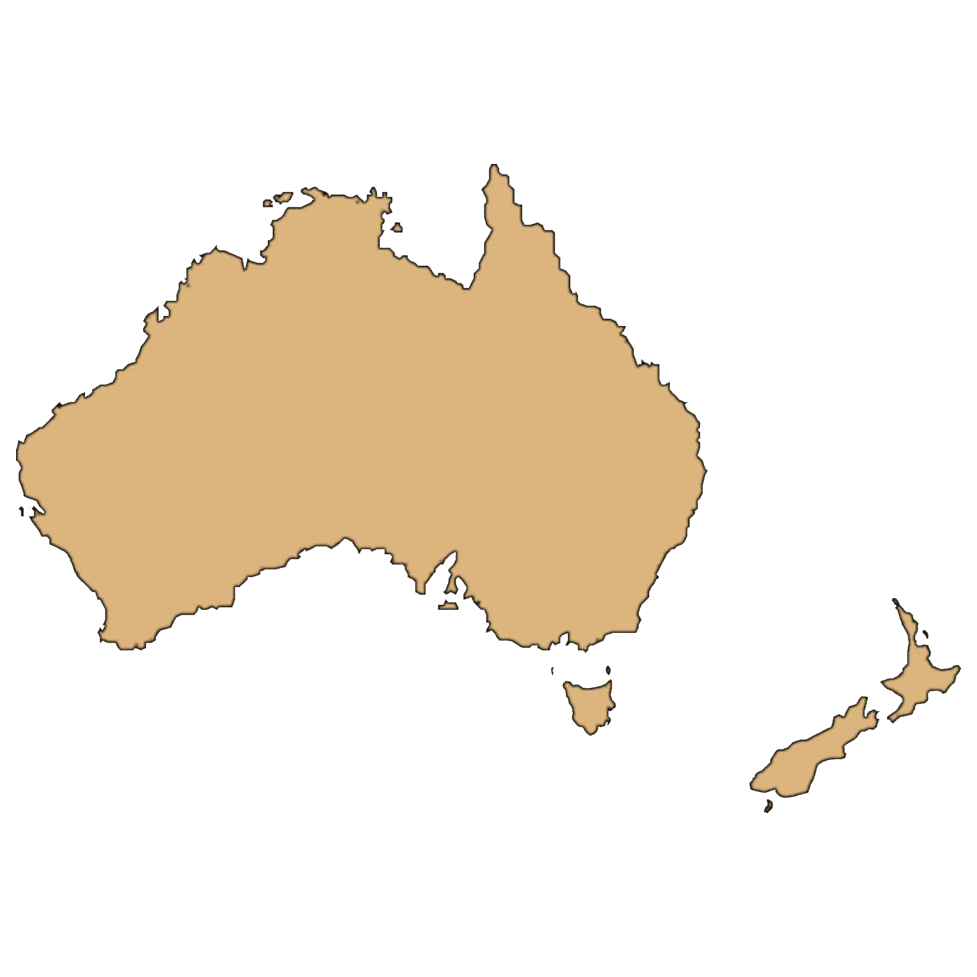 Australia Map Transparent Photo