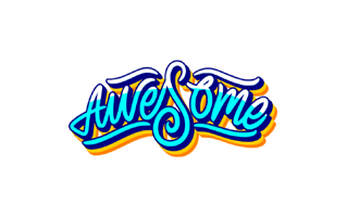 Awesome Sticker PNG