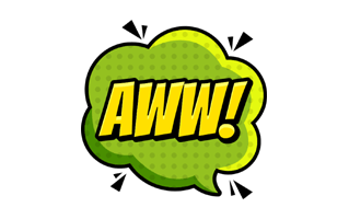 Aww Sticker PNG