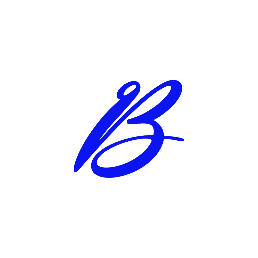 B Alphabet Blue Transparent Clipart