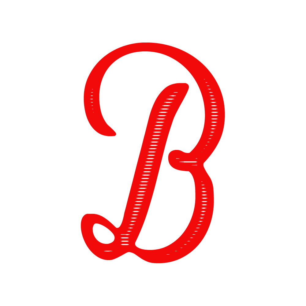 B Alphabet Red Transparent Photo