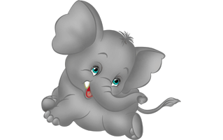 Baby Elephent Cartoon PNG