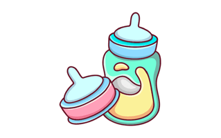 Baby Pacifier Sticker PNG