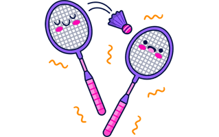 Badminton Free Sticker PNG