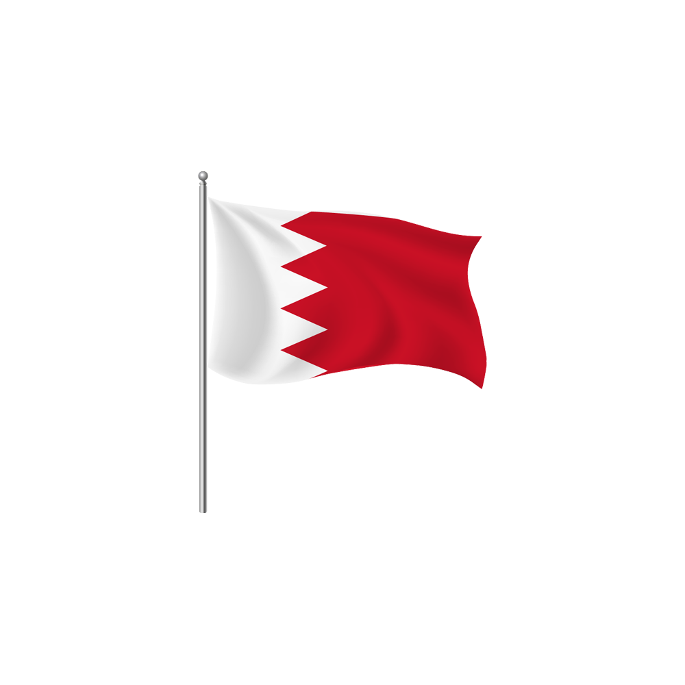 Bahrain Flag Transparent Image