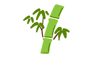 Bamboo Free Sticker PNG