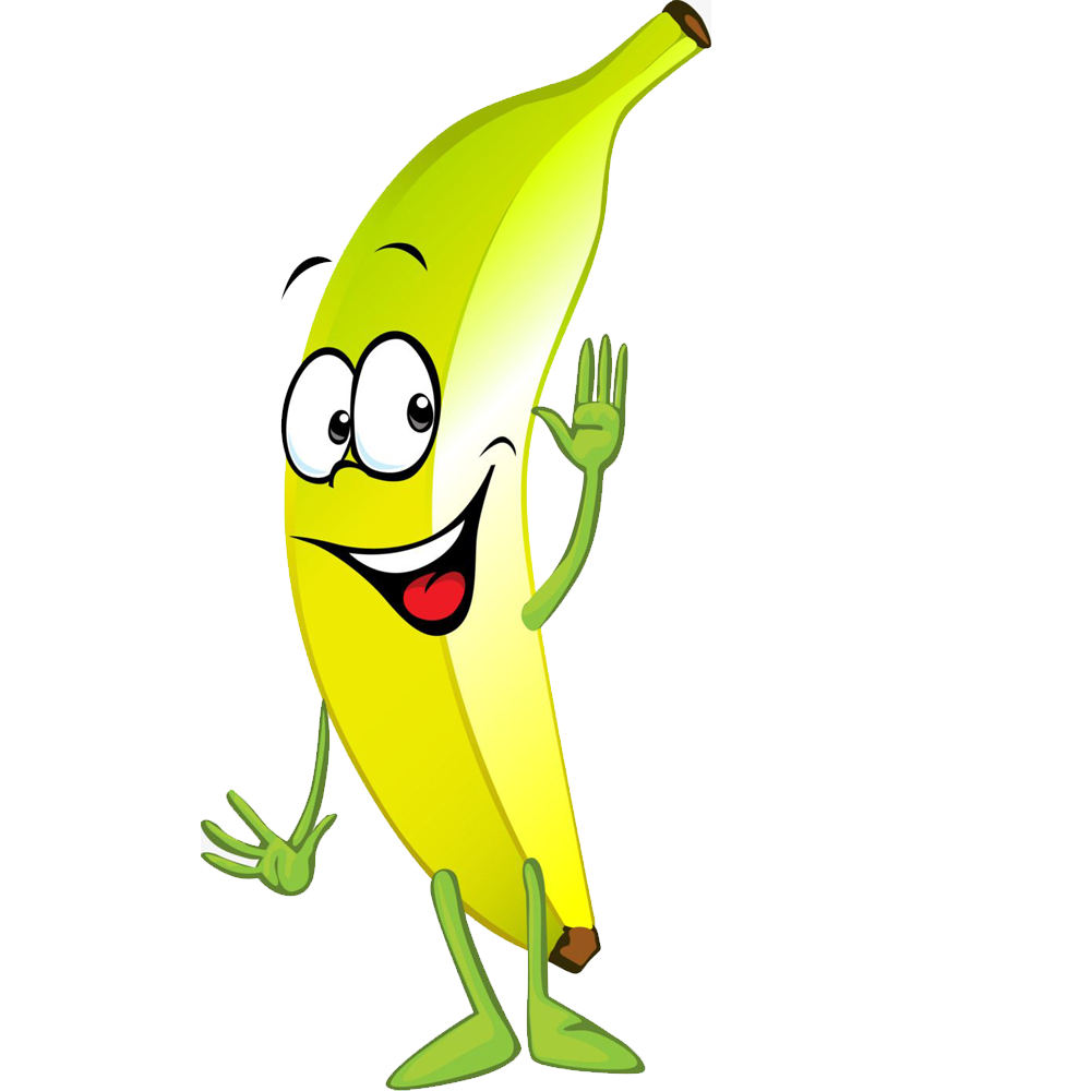 Включи big banana. Банан мультяшный. Банан из мультика. Бананы мультяшные. Веселый банан.