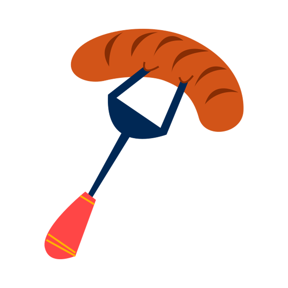 Barbecue Fork Free Sticker Transparent Clipart