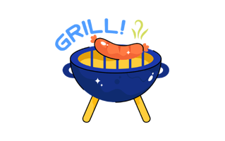 Barbeque Free Sticker PNG