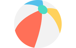 Beach Ball Sticker PNG