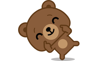 Bear Free Sticker PNG