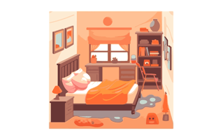 Bedroom Sticker PNG