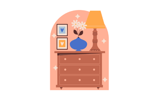 Bedside Table Free Sticker
