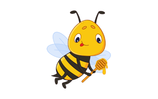 Bees Free Sticker PNG