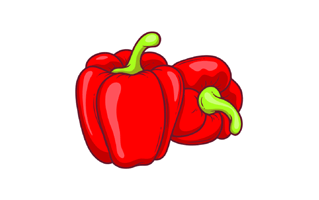 Bell Pepper Sticker PNG