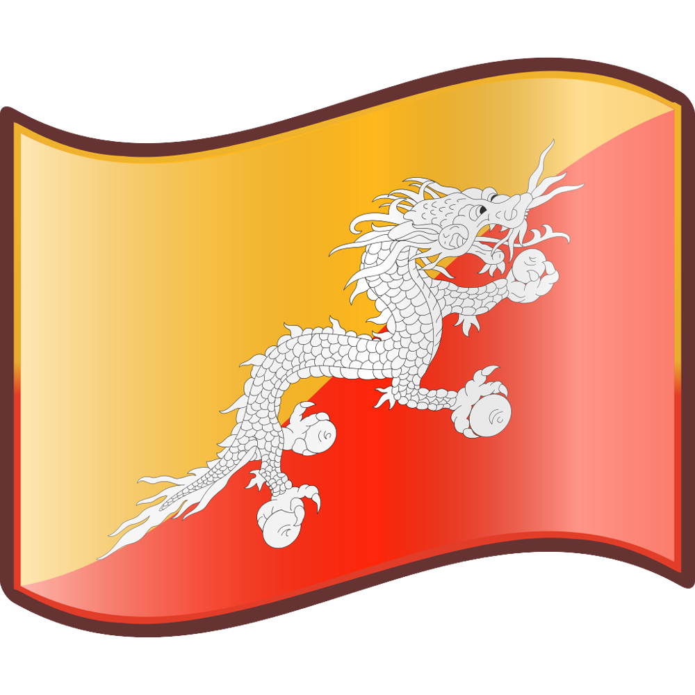 Bhutan Flag Transparent Image